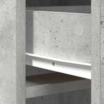 vidaXL Haut Armoire Gris béton 40 x 40 5 x 135 cm Bois d'ingénierie