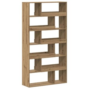 vidaXL Bibliothèque chêne artisanal 100x33x187 5 cm bois d'ingénierie