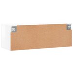vidaXL Armoire murale blanc brillant 100x36 5x35 cm bois d'ingénierie