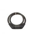 THIRARD - Antivol à combinaison Twisty  4 chiffres  câble acier  vélo  10mmx0.65m  noir