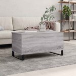 vidaXL Table basse Sonoma gris 90x44 5x45 cm Bois d'ingénierie