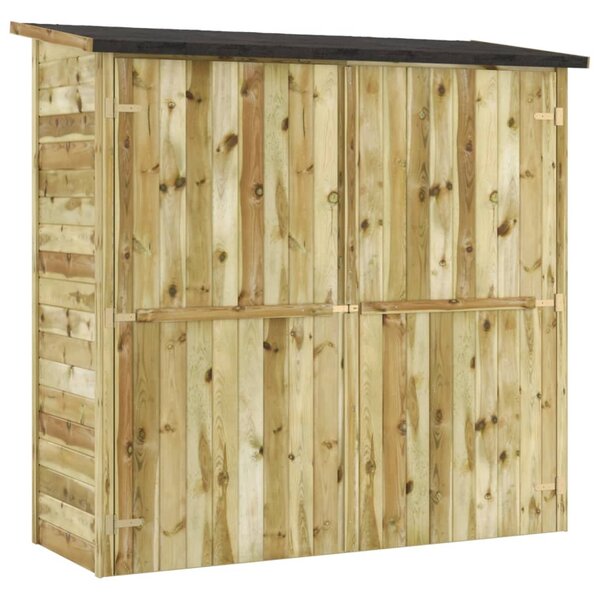 vidaXL Abri à outils de jardin Pinède imprégnée 182x76x175 cm
