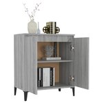 vidaXL Buffet Sonoma gris 60x35x70 cm Bois d'ingénierie