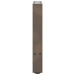vidaXL Pieds de table basse en acier naturel  2 pièces  38 x (42-43) cm