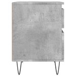 vidaXL Table de chevet gris béton 40x35x50 cm bois d’ingénierie