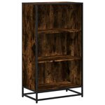 vidaXL Bibliothèque chêne fumé 60x35x107 5 cm bois d'ingénierie