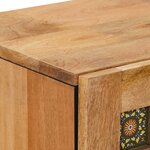 vidaXL Haut Armoire Naturel 40 x 33 x 110 cm Bois de mangue massif