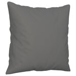 vidaXL Canapé 2 places avec oreillers gris foncé 140 cm