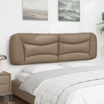 vidaXL Coussin de tête de lit cappuccino 180 cm similicuir