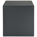 vidaXL Coffre avec Serrure à Clé Gris Foncé 25x35x25 cm Acier