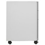 vidaXL Classeur mobile Gris clair 30x45x59 cm Acier
