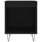 vidaXL Tables de chevet 2 Pièces noir 40x35x50 cm bois d’ingénierie