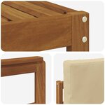 vidaXL Ensemble de canapés d'extérieur 8 Pièces Naturel et Beige