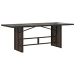 vidaXL Ensemble de bistro de jardin 9 Pièces coussins marron poly rotin