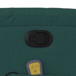 vidaXL Fauteuil de massage inclinable Vert foncé Tissu