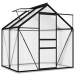 vidaXL Serre Anthracite Aluminium 2 47 m²