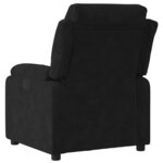 vidaXL Fauteuil inclinable électrique noir velours