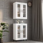 vidaXL Armoire murale suspendue Blanc 69 5x34x90 cm