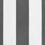 vidaXL Tissu de remplacement de cantonnière d’auvent anthracite blanc