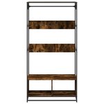 vidaXL Armoire chêne fumé 90x50x180 cm bois d'ingénierie