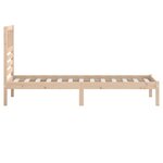 vidaXL Cadre de lit sans matelas 75x190 cm bois de pin massif