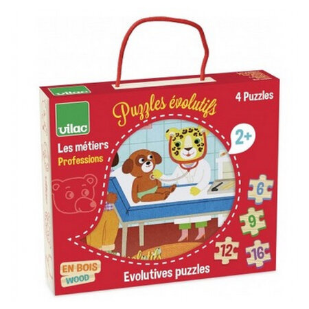 4 puzzles evolutifs metiers