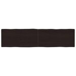 vidaXL Dessus de table bois massif traité bordure assortie