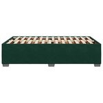vidaXL Cadre de lit sans matelas vert foncé 120x200 cm velours