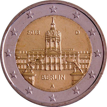 Monnaie 2 euros commémorative allemagne 2018 - berlin atelier a