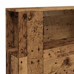vidaXL Armoire de tête de lit vieux bois 200x18 5x102 5 cm