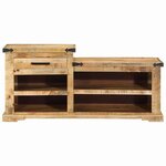 vidaXL banc Marron 110 x 35 x 50 cm Bois de mangue massif
