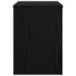 vidaXL Support de Plante 2 Pièces Chêne noir 25 x 25 x 35 cm