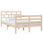 vidaXL Cadre de lit sans matelas bois massif 120x200 cm