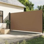 vidaXL Auvent latéral rétractable taupe 220x600 cm