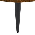 vidaXL Cadre de lit sans matelas chêne fumé 90x190cm bois d'ingénierie