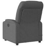 vidaXL Fauteuil de massage inclinable Gris foncé Tissu