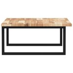 vidaXL Étagère de vasque murale acier et bois massif d'acacia
