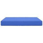 vidaXL Coussin de canapé d'extérieur Polyester Bleu royal 80 x 80 cm