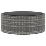 vidaXL Salon de jardin 6 Pièces avec coussins Résine tressée Gris