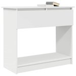 vidaXL Table console avec tiroirs blanc 85 5x38 5x74 5 cm