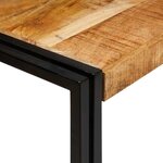 vidaXL Table Gigogne 3 Pièces Bois de Mangue Massif et Métal