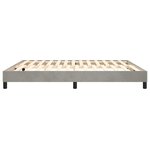 vidaXL Cadre de lit gris clair 180x200 cm velours