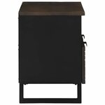 vidaXL Cabinet TV Marron 70 x 33 x 46 cm bois de manguier massif