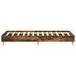 vidaXL Cadre de lit sans matelas chêne fumé 90x200cm bois d'ingénierie