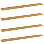 vidaXL Étagère Murale 4 Pièces Beige 115 x 9 x 3 cm Bois d'ingénierie