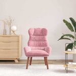 vidaXL fauteuil Rose 69 x 74 x 93 cm Velours