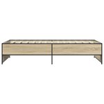 vidaXL Cadre de lit sans matelas chêne sonoma 75x190 cm