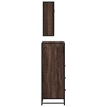 vidaXL Ensemble de meubles de salle de bain 3 Pièces Chêne marron