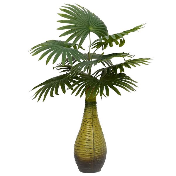 vidaXL Palmier artificiel 9 feuilles 65 cm vert