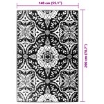 vidaXL Tapis d'extérieur ARAKIL bleu azuré 140x200 cm PP